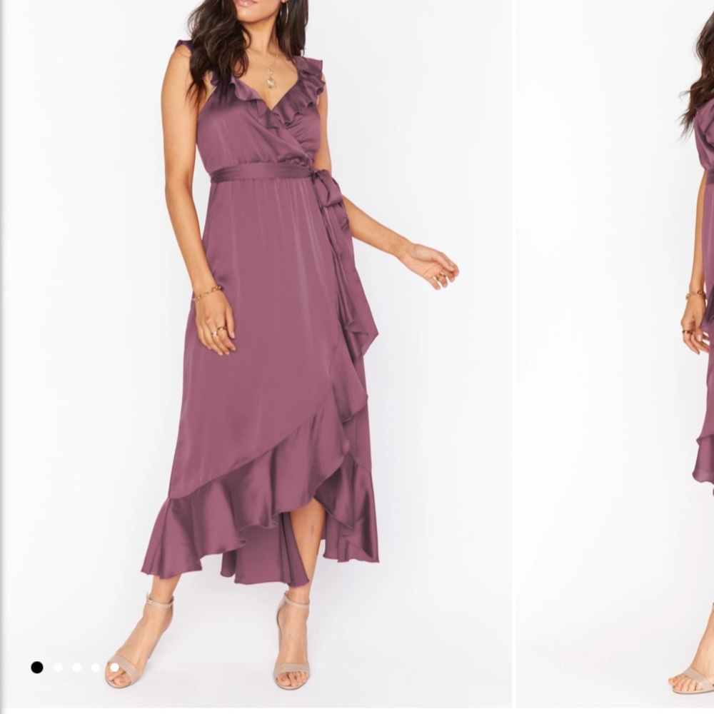 Show me your Mumu Samantha Ruffle Wrap Dress